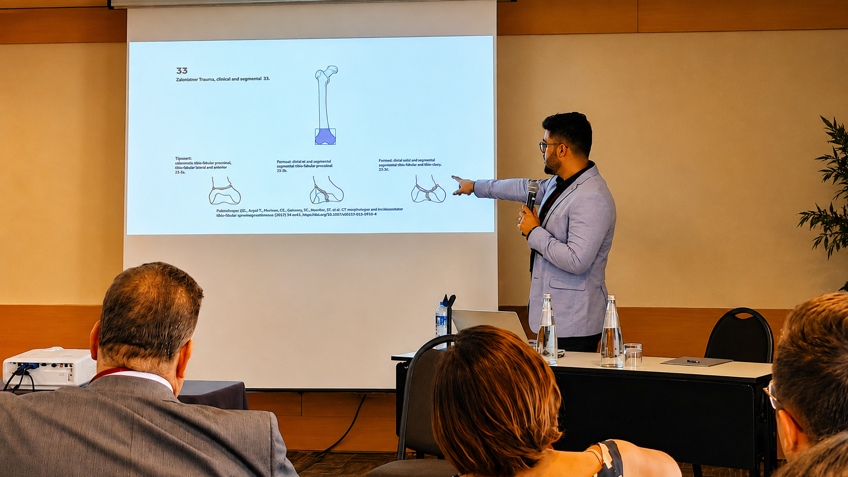 Dr. Soutrik Mukherjee presenting at 7th International Conference on Orthopaedics, Rome 2023